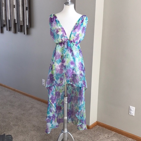 Sol & Mer High-Low Beach Coverup - Picture 1 of 3